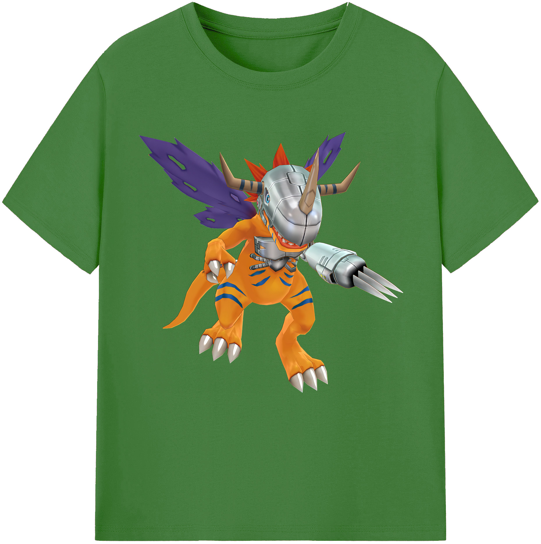 （画像用） Digimon デジタルモンスター/デジモン レディースカジュアルプリントTシャツ（綿100％）